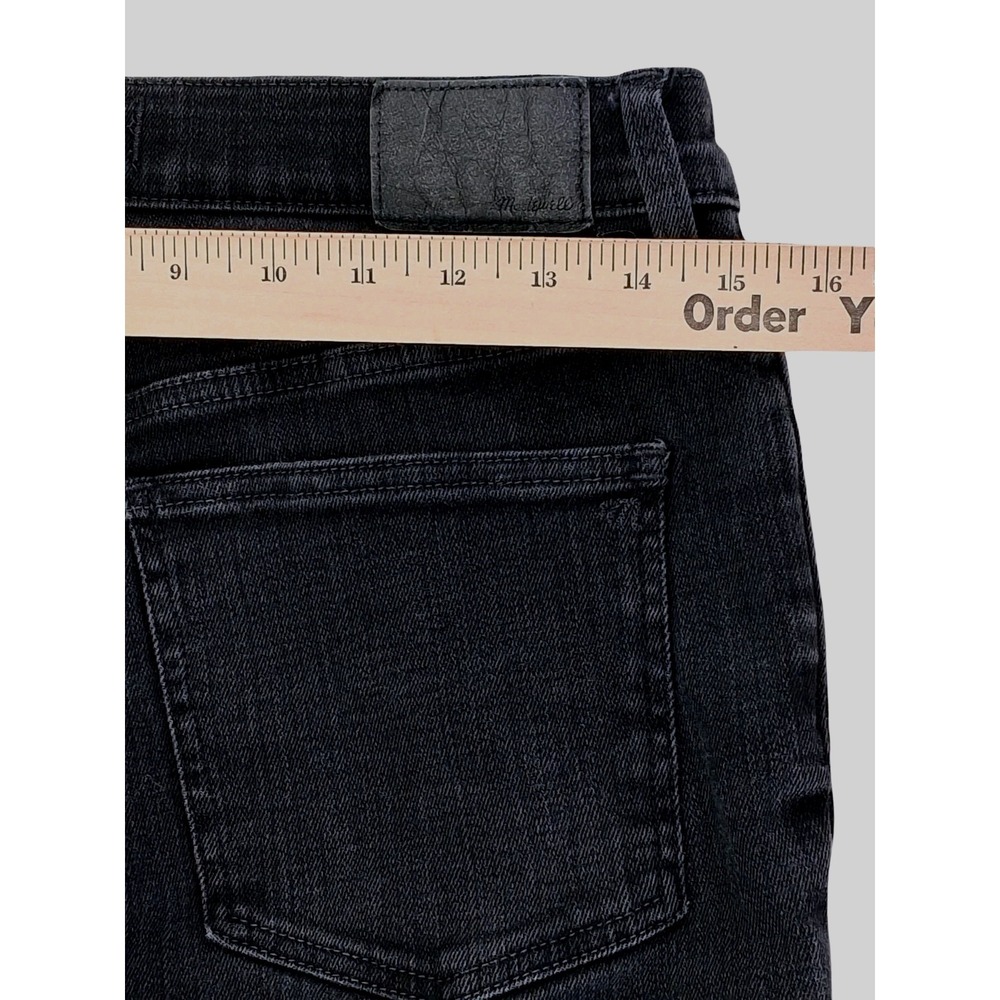Madewell Jeans Womens 29 Gray Mid Rise Kick Out Bootcut Denim Charcoal Wash - Picture 7 of 9